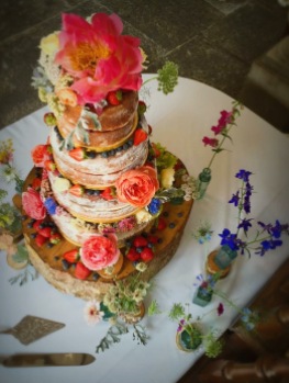 Wedding Cake, 'Pennard House' Shepton Mallet. July 2016.